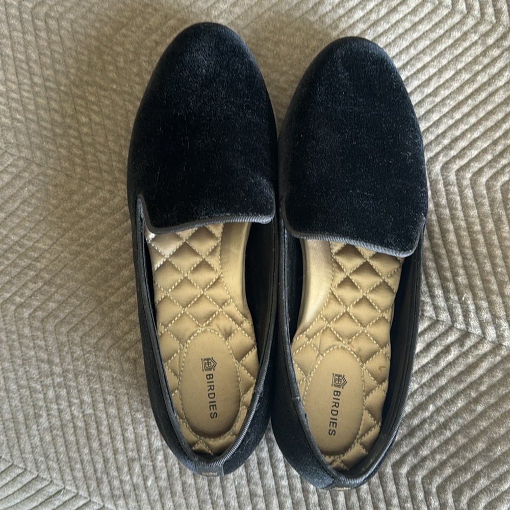 Black velvet Starling Birdies size 8; worn twice